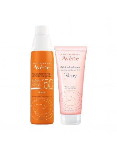 AVENE SOLAIRE SPRAY 200 + GEL DOUCHE OFFERT
